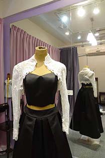 台南婚紗禮服出租-自由搭配系列禮服搭配黑色裙子