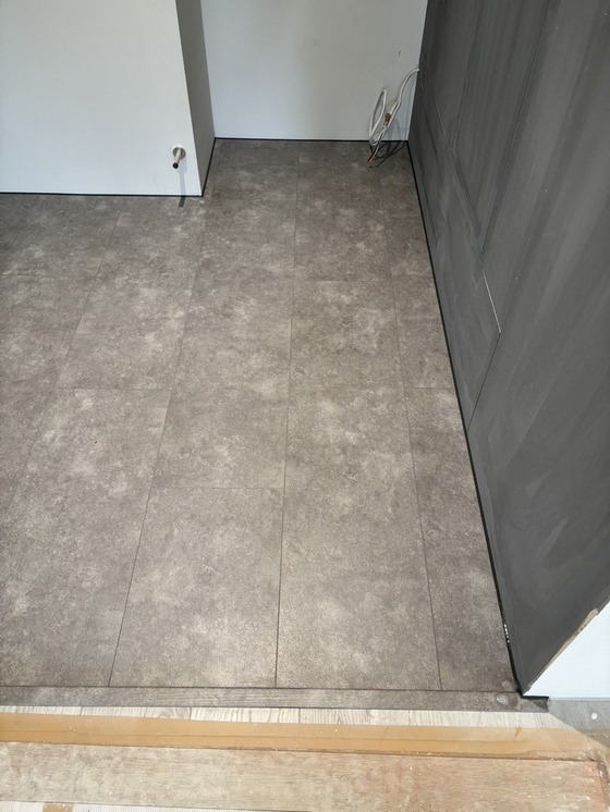 台中木地板-大門玄關前鋪木地板