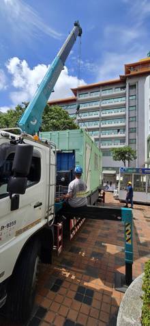 台南市新市自來水廠公司吊掛發電機