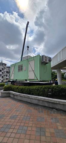 台南市新市自來水廠公司吊掛發電機