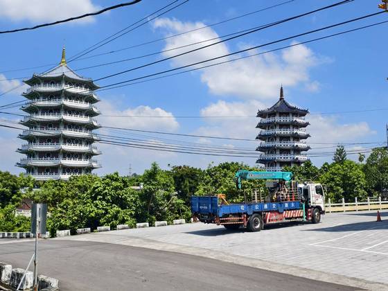 白河區固定籠清洗水槽作業