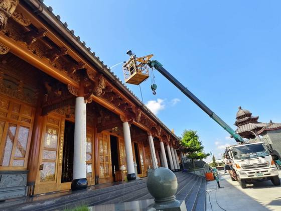 白河區固定籠清洗水槽作業