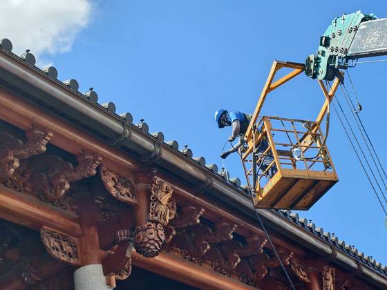 白河區固定籠清洗水槽作業