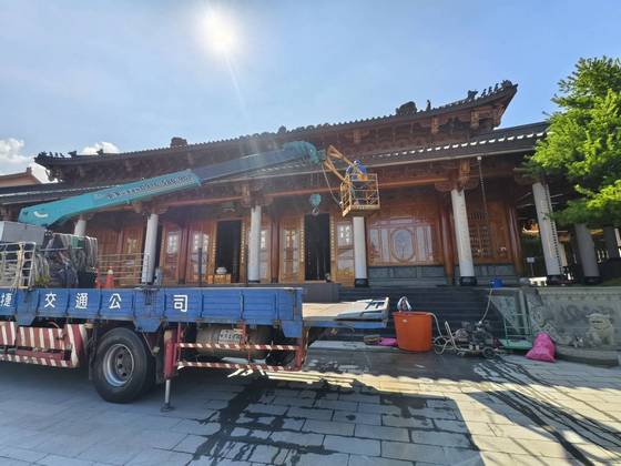 白河區固定籠清洗水槽作業